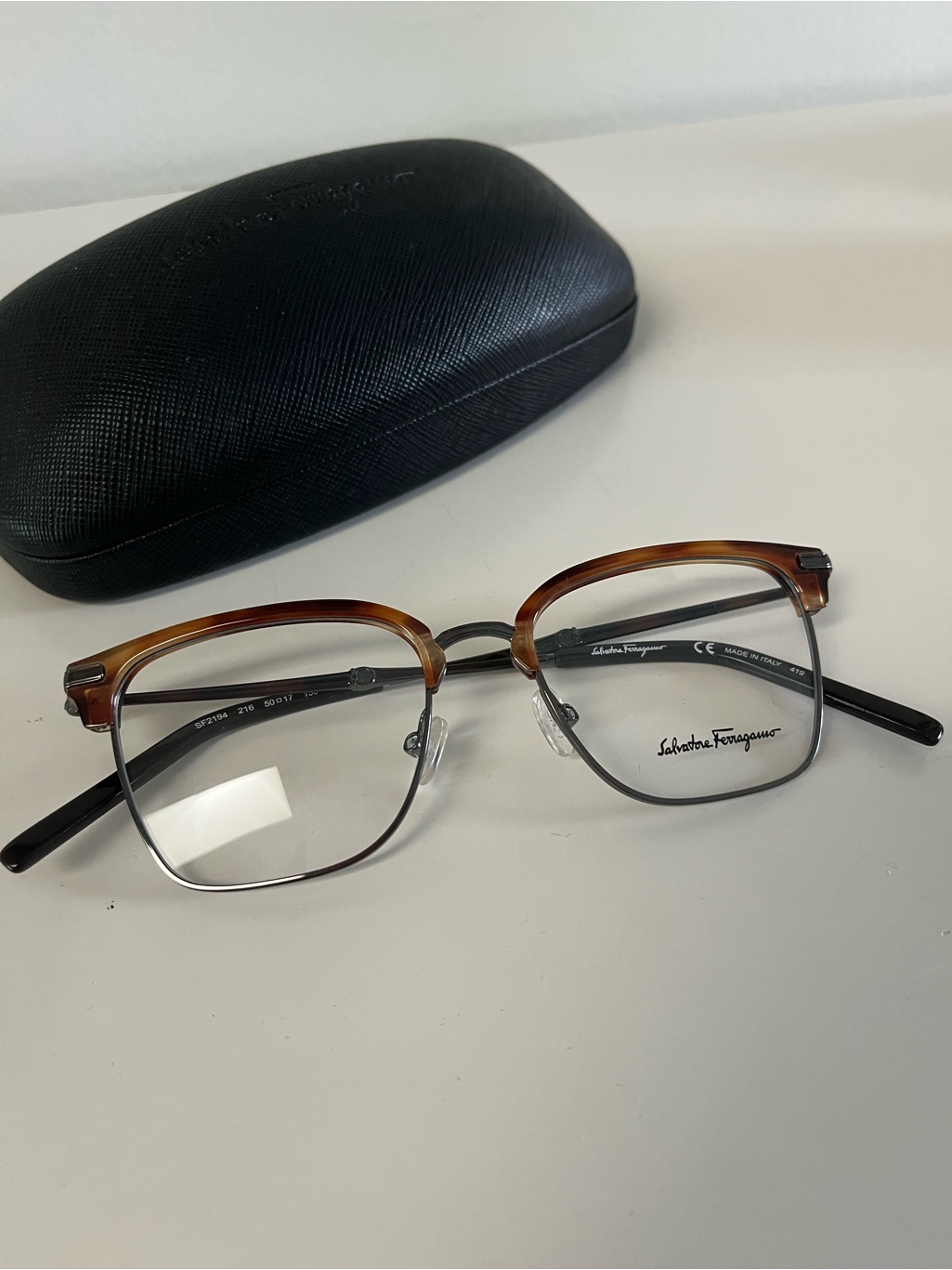 Salvatore Ferragamo Black Rimmed Eyeglasses